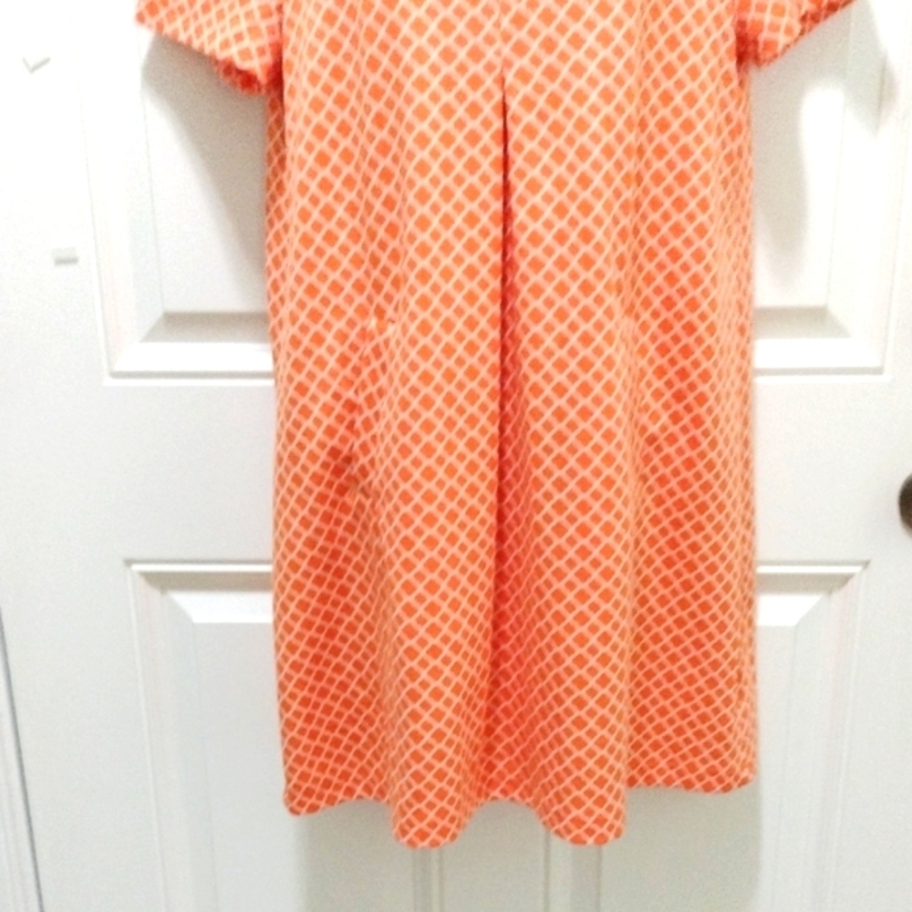 Tyler Boe Cowl Neck Orange Mini Dress Size M - Picture 7 of 9